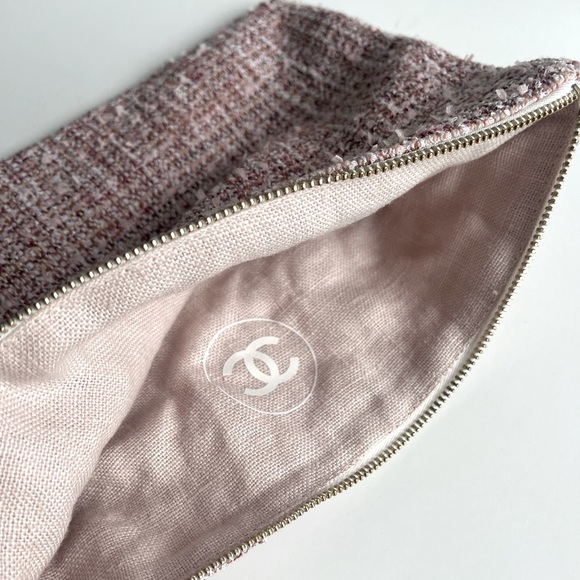 CHANEL Bags Chanel Tweed Cosmetic Bag Poshmark